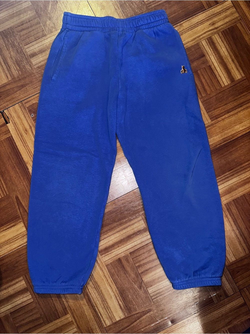 Baby Gap Kids Blue Logo Fleece Jogger Sweatpants Size 5 Years